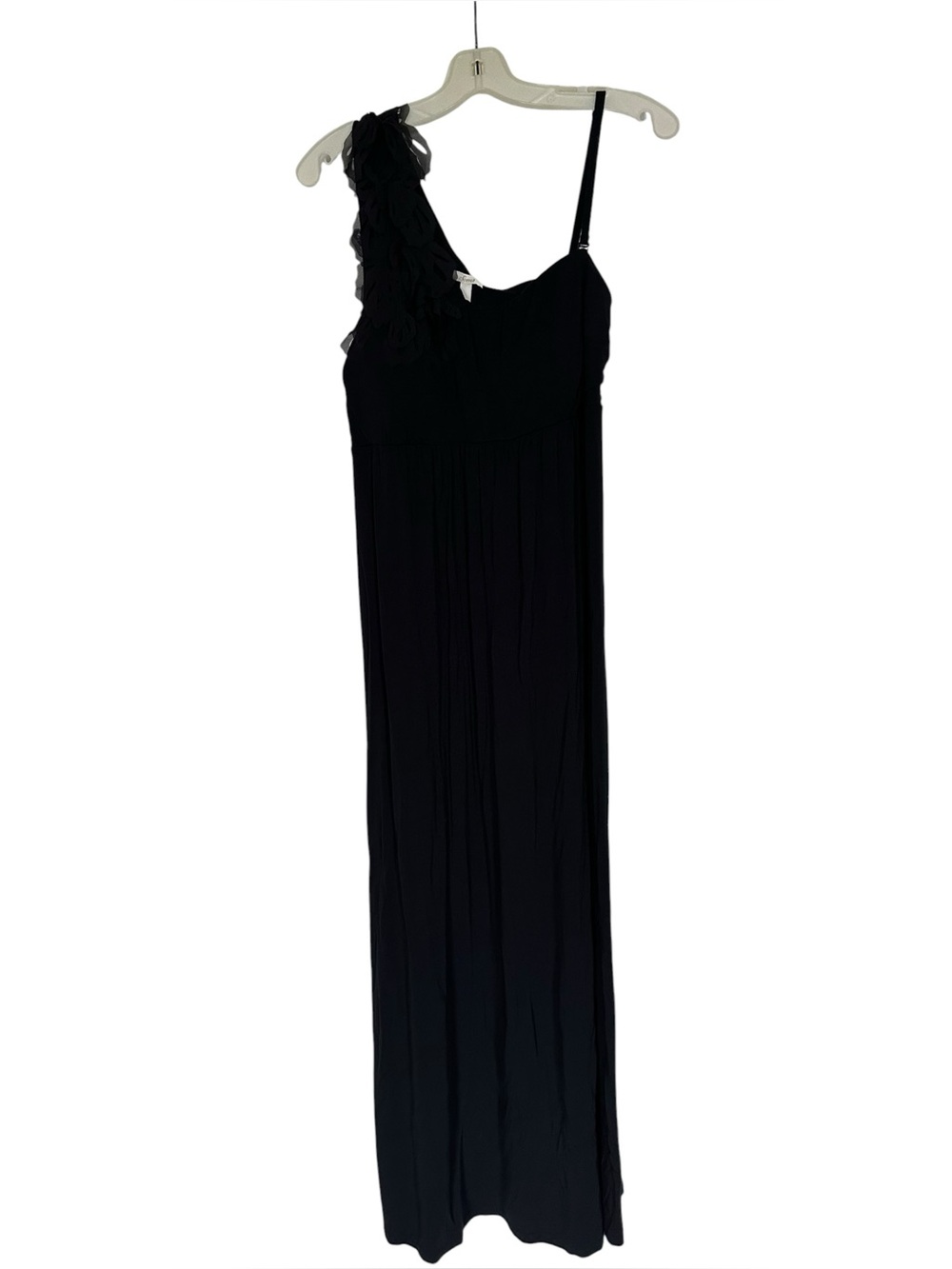 Soma Black One-Shoulder Maxi Dress with Ruffle Detail XL